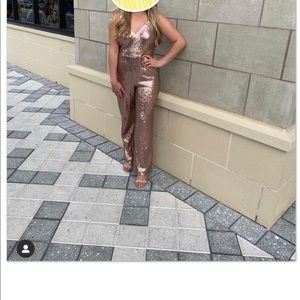 Sparkle jumpsuit romper size medium